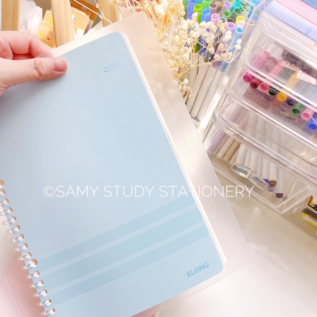 SỔ CÒNG NHỰA SIZE B5 SẴN GIẤY KLONG 120GSM SIÊU DÀY GHI CHÉP HỌC TẬP BULLET JOURNAL TAKE NOTES