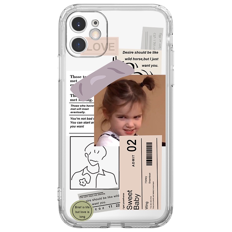 Ốp lưng JURSUE hoạt hình cặp đôi dễ thương đẹp cho iPhone 13 12 11 Pro Max SE 2020 X XR XS ip 8 7 6 6S Plus kute Y151