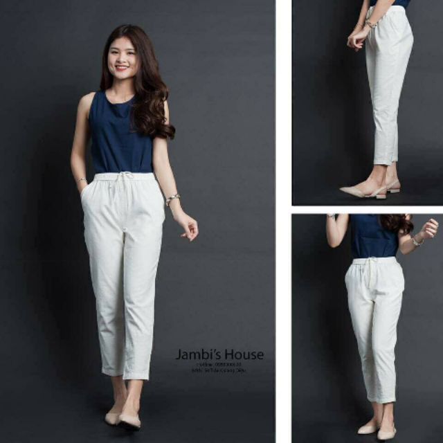 quần baggy nữ, quần đũi baggy v gấu