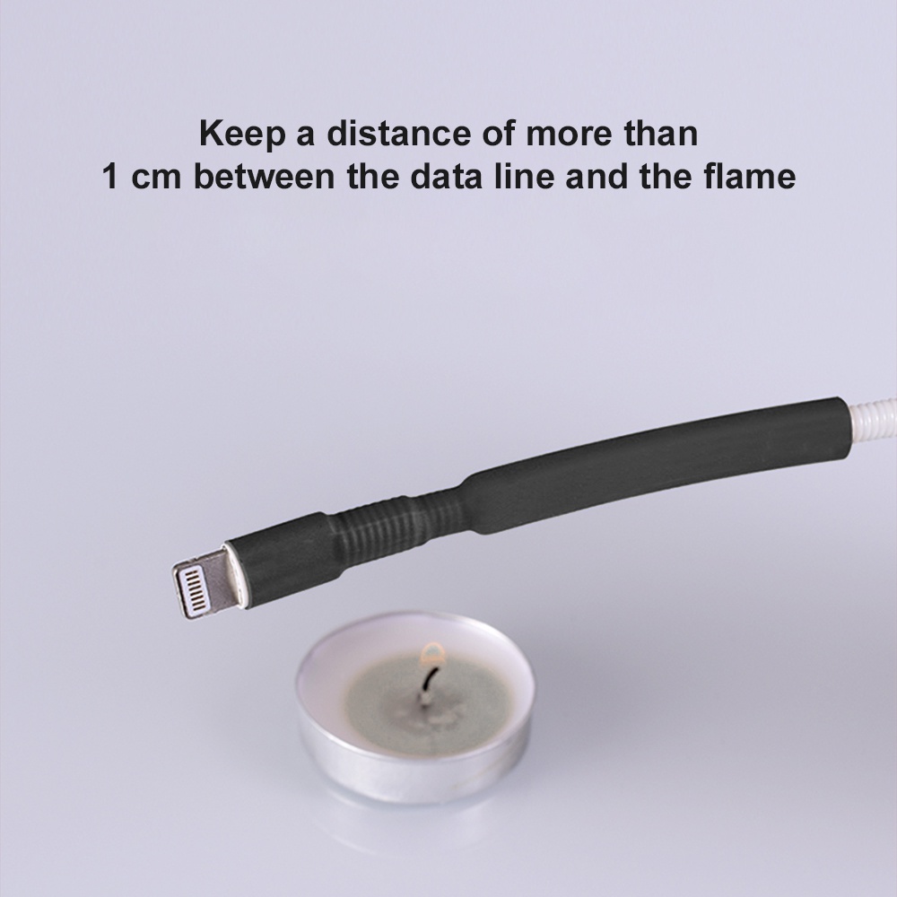 Ống co nhiệt phụ kiện DIYMORE bảo vệ đầu dây cáp USB an toàn thích hợp cho iphone/android