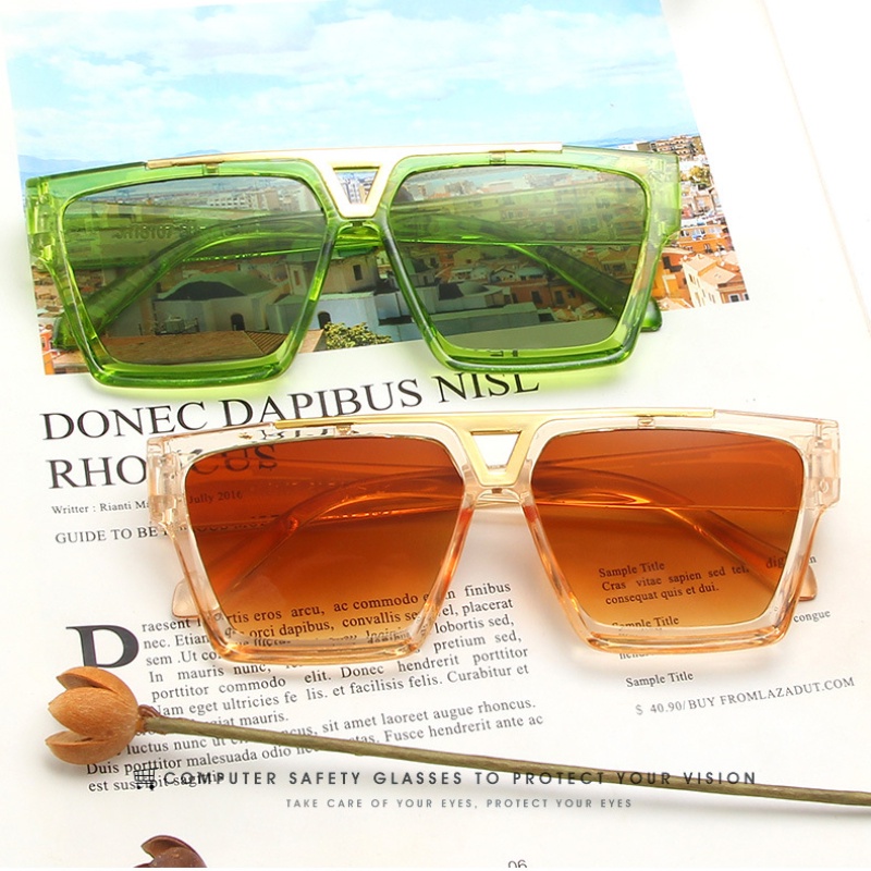 Kính Mát Gọng Vuông Trong Suốt Thời Trang Dành Cho Nam Và Nữ