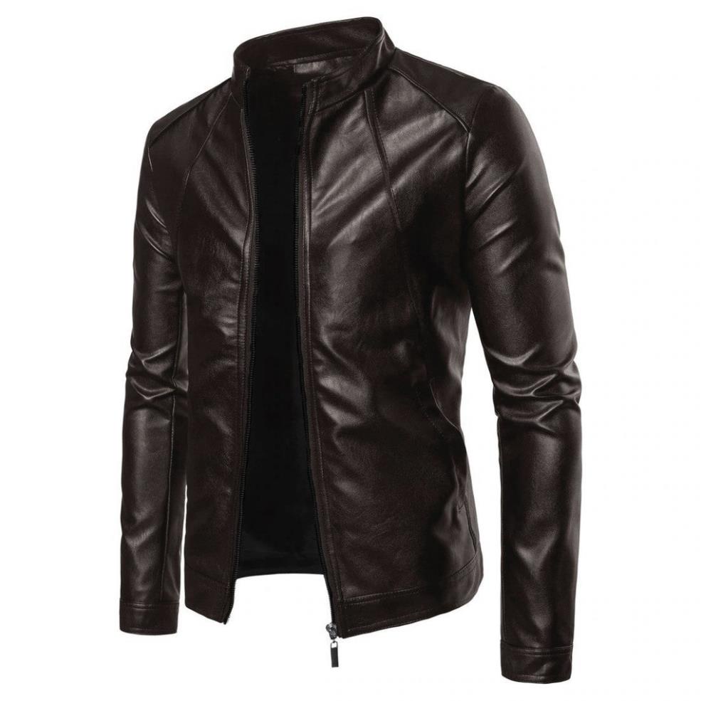 Áo khoác nam da cao cấp Modelfashion - 156 với lớp lót nhung bên trong - Áo khoác nam với lớp da bền bỉ