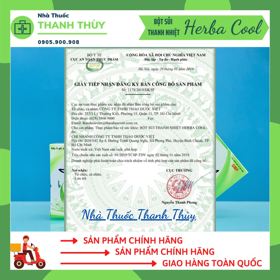 HERBA COOL  Giúp Thanh Nhiệt, Giải Độc, Tăng Sức Đề Kháng Của Cơ Thể Giúp Giảm Nguy Cơ Nhiễm Khuẩn