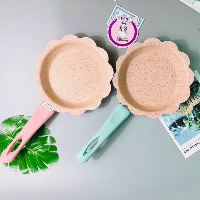 Bộ Nồi Chảo Đá Loại Đẹp Cho Bé 16cm dùng cho mọi loại bếp