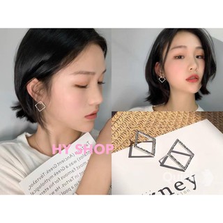 Khuyên tai hình học lấp lánh