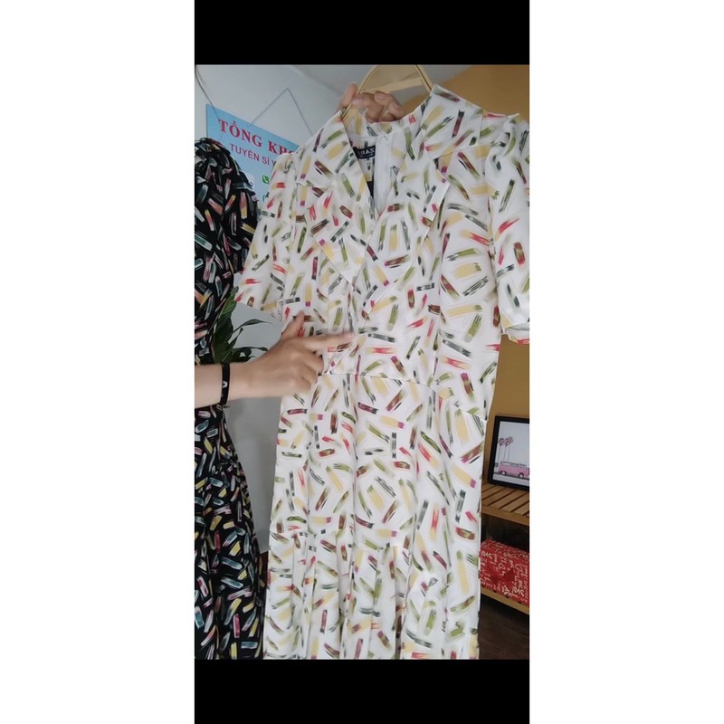 [Ảnh + video Thật] Đầm Đuôi Cá Cổ Vest Chất Lụa Hàn Mát Mịn Đầm Váy Thiết Kế Phù Hợp Dạo Phố Công Sở Dự Tiệc | BigBuy360 - bigbuy360.vn