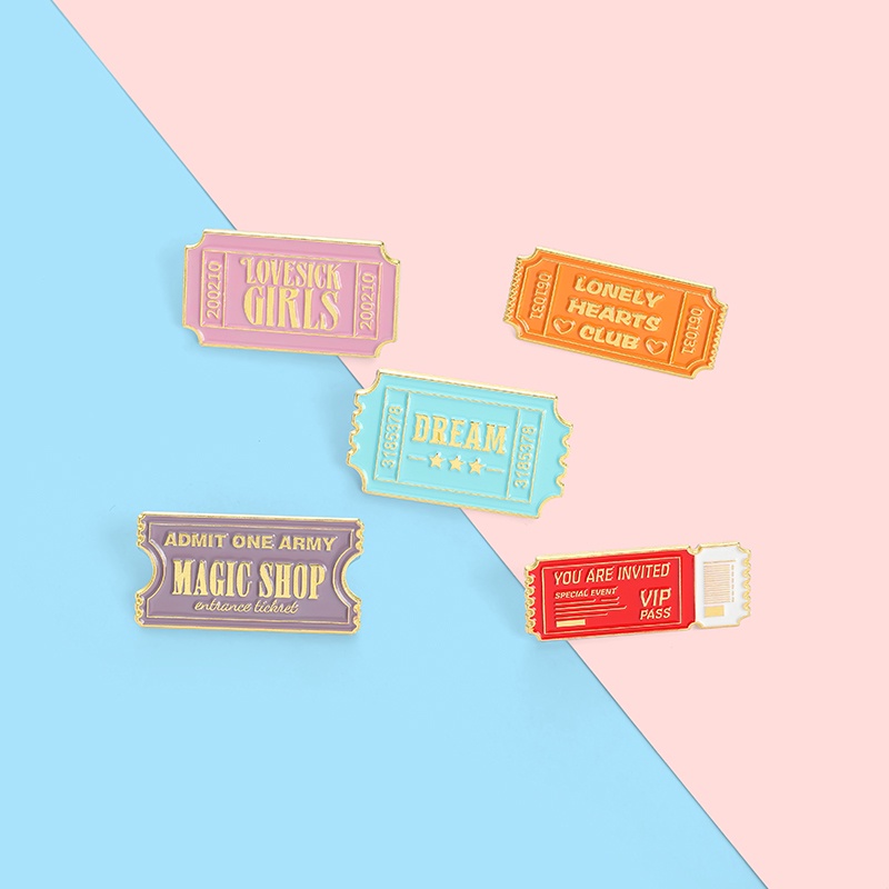 Huy hiệu cài áo tráng men hình hoạt hình vui nhộn