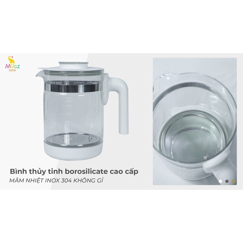 Bình thủy tinh thay thế 1.2L Moaz Bebe MB-031