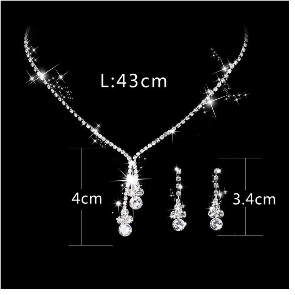 BỘ TRANG SỨC CÔNG CHÚA LỌ LEM Kim Cương ZIRCON SANG TRỌNG QUÍ PHÁI BTSLOLEM