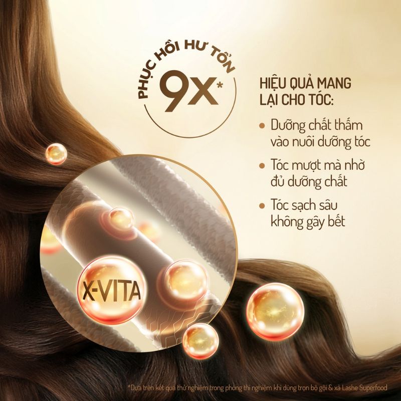 Dầu gội Lashe superfood mới