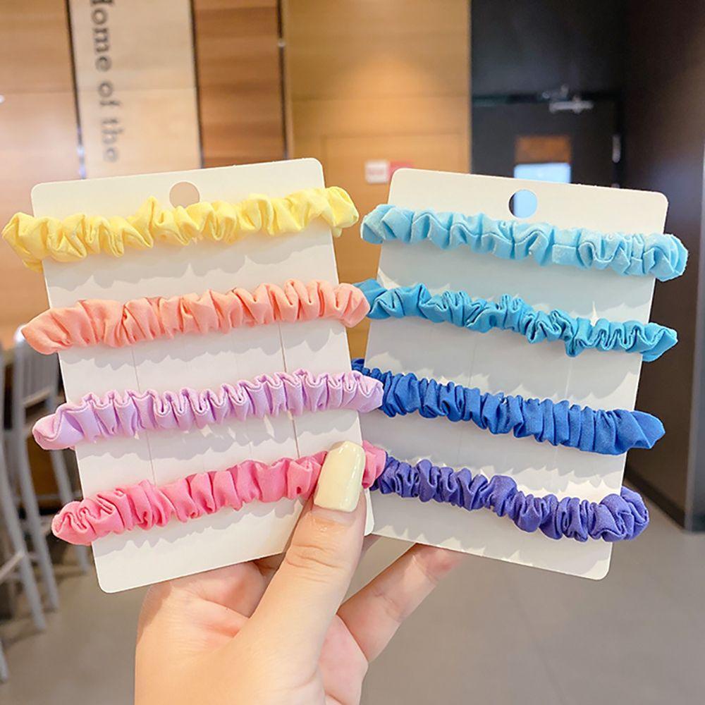 EXPEN Dây Cột Tóc Co Giãn Hình Mặt Cười Màu Sắc Ngọt Ngào Thời Trang Cho Nữ