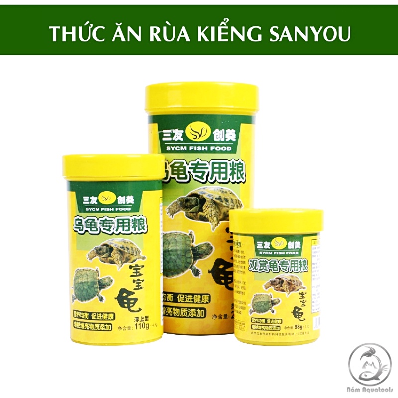 SANYOU - Thức Ăn Rùa KIểng | Bổ Sung Rau Củ và Canxi Cho Rùa Kiễng