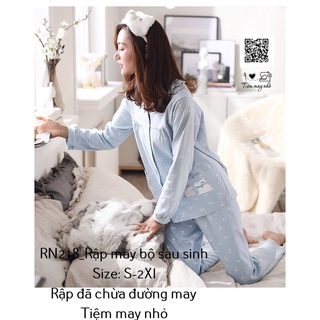 RN218_Rập giấy may bộ đồ sau sinh nữ