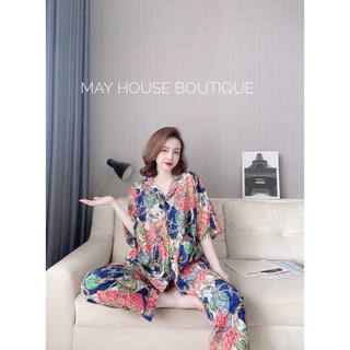 Đồ Bộ Cánh Dơi Dài Lụa Nhật, Mango Bigsize 50-100kg Bò Sữa Siêu Xinh Mặc Nhà Cho Nàng Múp