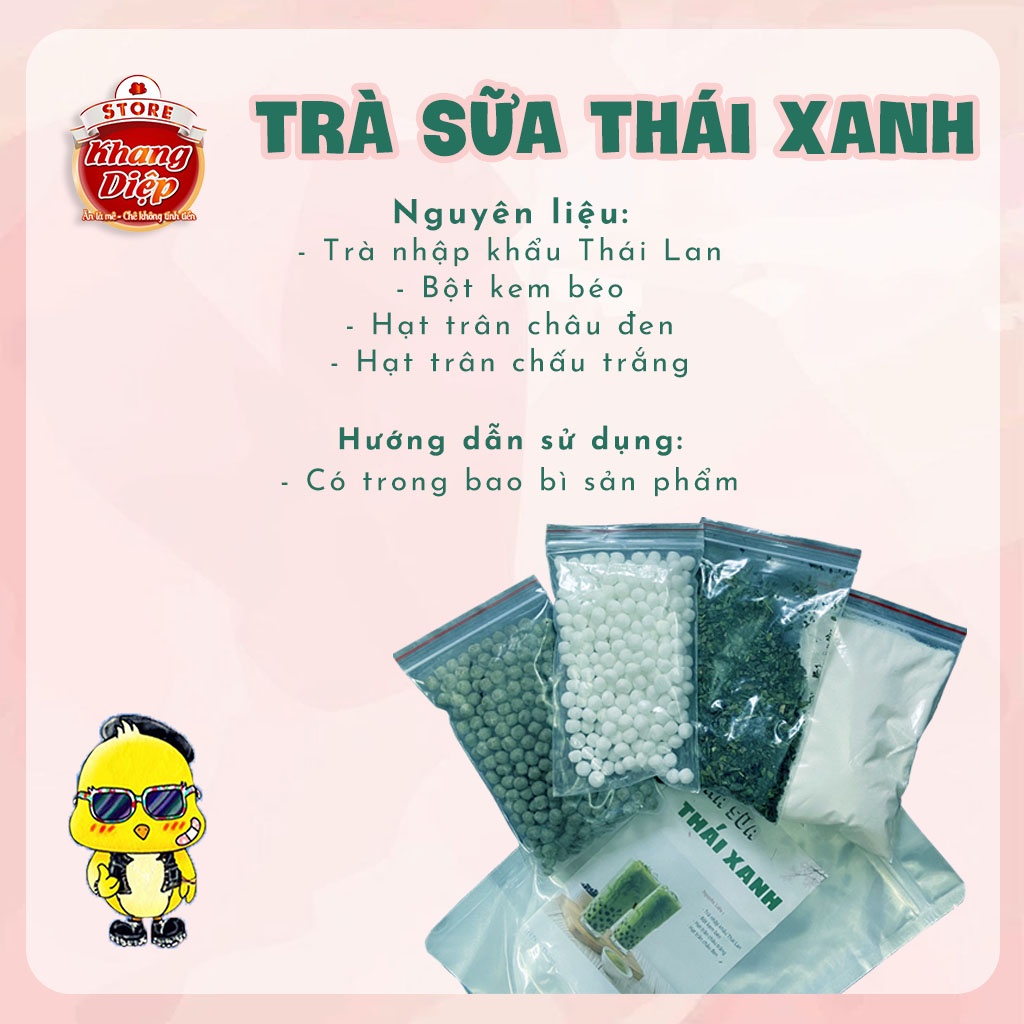 Set nguyên liệu pha trà sữa Khang Diệp Store pha được 3-4l trà sữa (20-25 ly lớn)