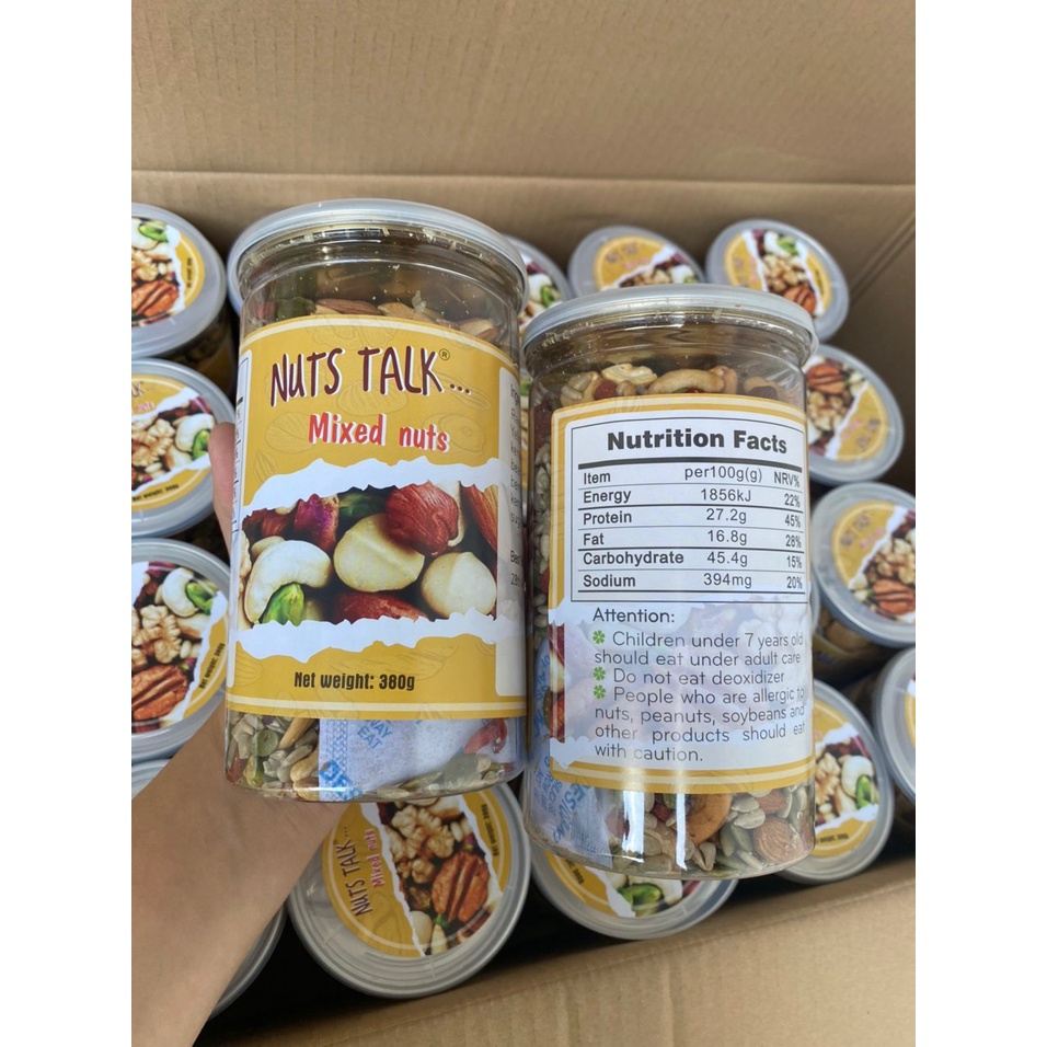 HẠT HỖN HỢP MIXED NUTS-NUTS TALK (380G)