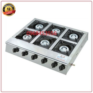 Bếp ga 6 họng - Bếp gas 6 lò - Bếp gas 6 cửa (sử dụng cho mỳ cay, cơm niêu...)