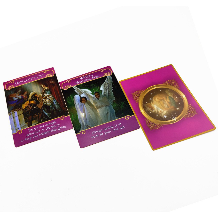 Bộ Bài Romance Angels Oracle Cards Mạ Vàng H19