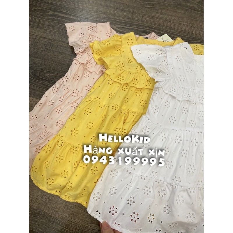 váy thêu ren đục lỗ tiểu thư