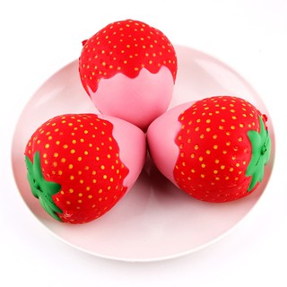 Đồ chơi Squishy dâu tây chậm tăng siêu mềm