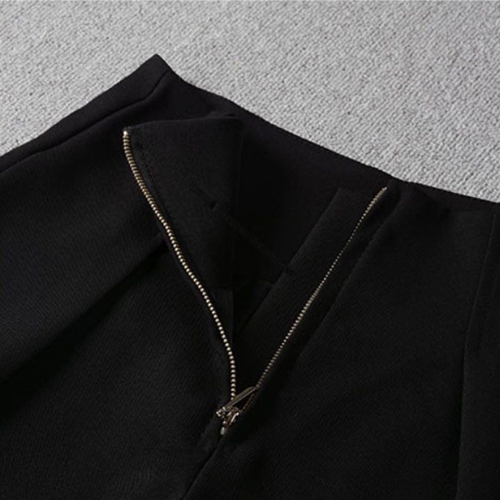 Quần short nữ cạp liền lưng cao quần đùi nữ khóa đồng chất tuyết mưa đẹp thời trang M33