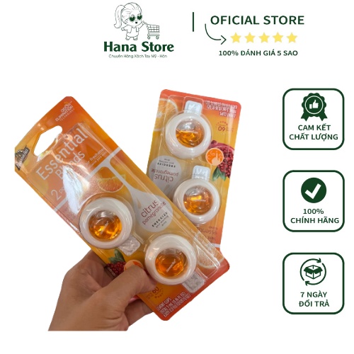Kẹp Thơm Tinh Dầu Nước Hoa Gắn Cửa Gió Máy Lạnh 2,5ml Dùng Được 30 Ngày