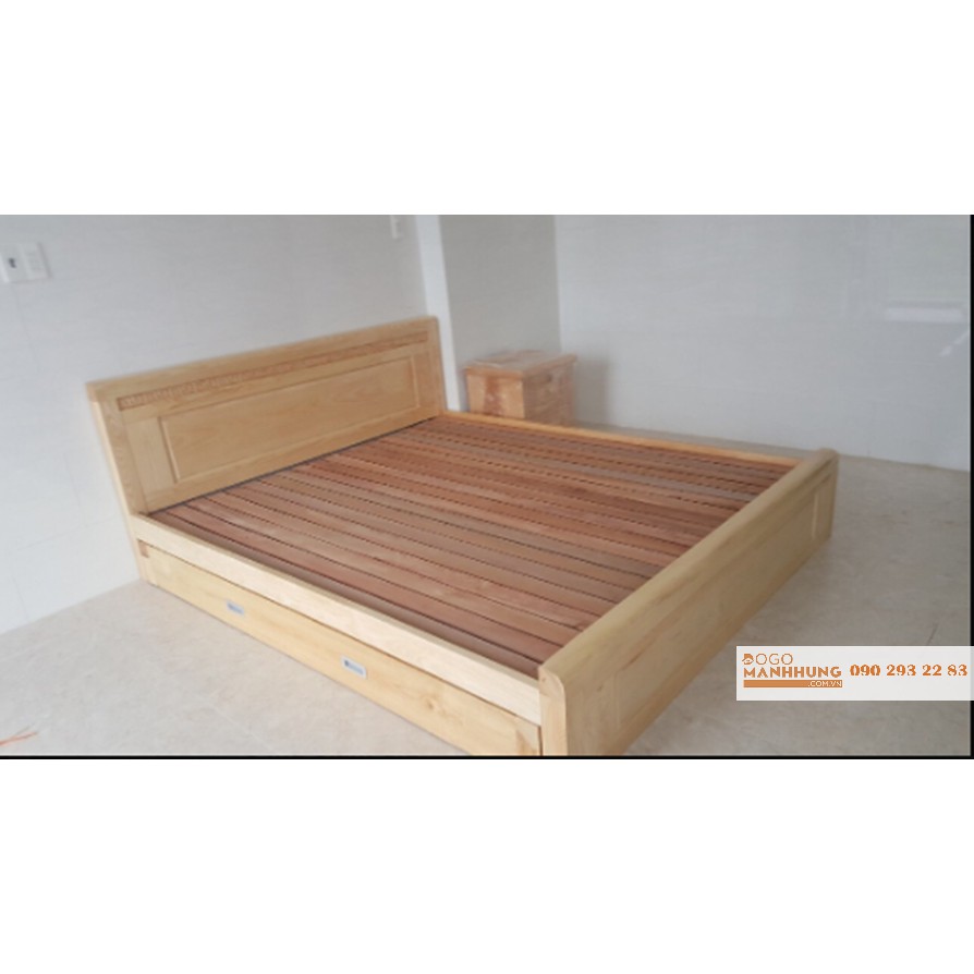 Giường tầng kéo gỗ sồi tiết kiệm không gian MS A55 nhiều kích thước