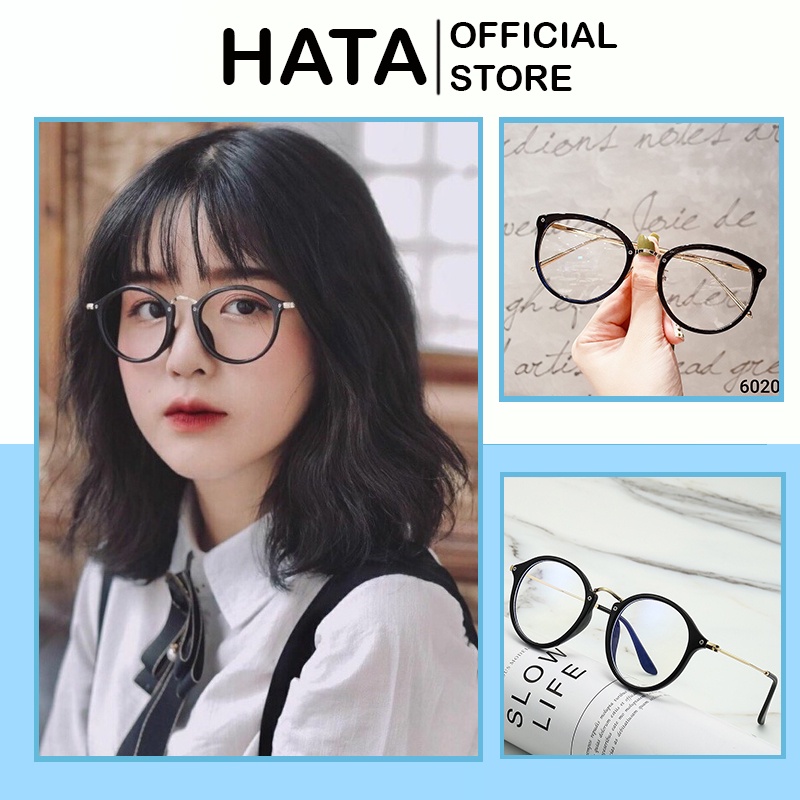 Mắt Kính Gọng Cận Kim Loại 547 From Tròn Dễ Thương