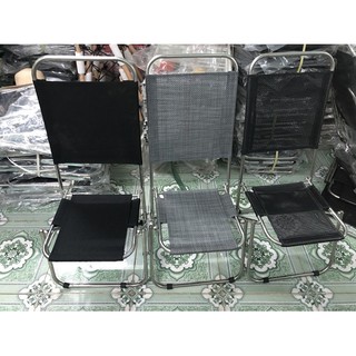 Ghế xếp inox ghế cà phê ghế câu cá ghế xếp lưng cao