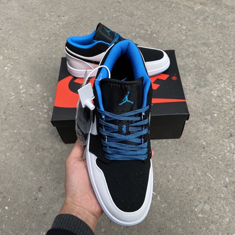 Giày Thể Thao Jd low xanh trắng đen nam nữ