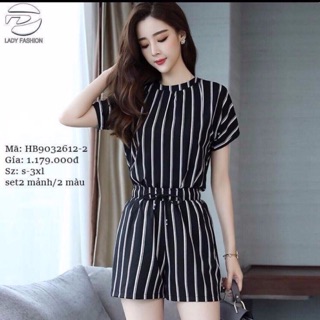 Sét bộ sọc đùi sọc siêu xinh