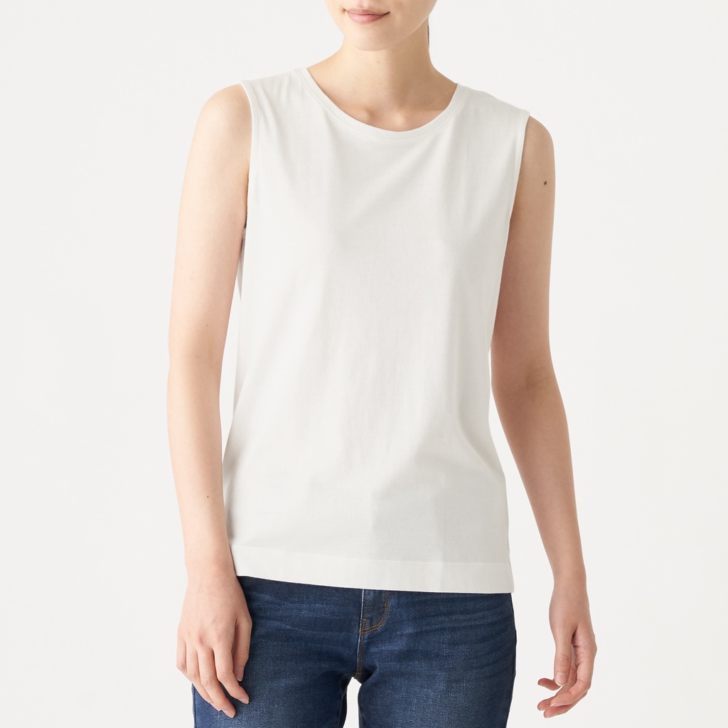 Muji Áo Ba Lỗ Cotton Rayon