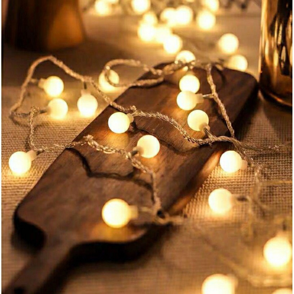 Dây Đèn LED Bóng Hình Tròn 💖FREESHIP💖 Đèn Led Trang Trí Tiệc Cherry Ball