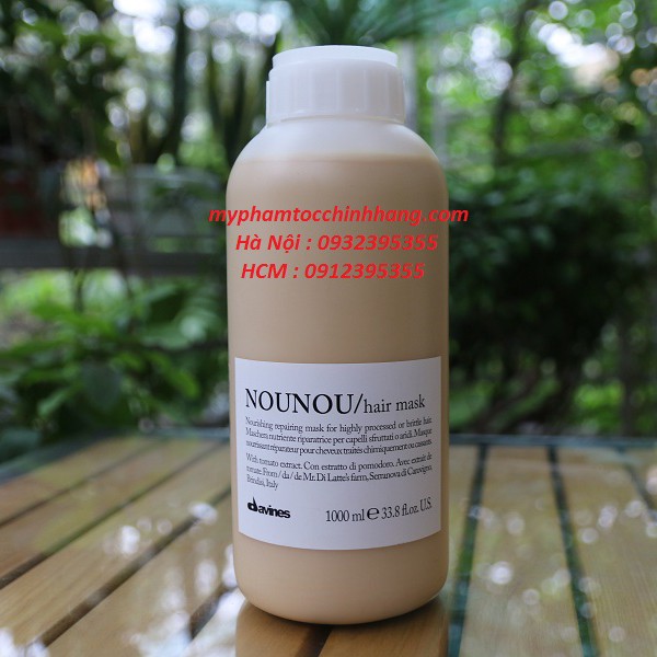 Dầu hấp Davines nounou phục hồi tóc hư tổn do uốn, nhuộm 1000ml