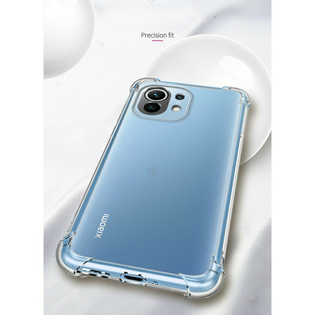 Ốp lưng Xiaomi Mi 11 / Mi 11 5G / 11 Pro / 11 Ultra / 12s Ultra dẻo trong suốt lồi 4 góc chống sốc cao cấp