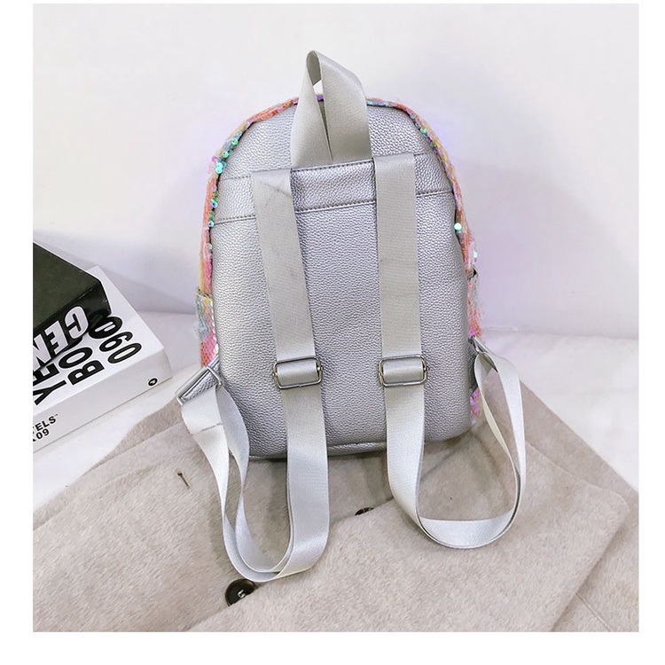 Balo bằng lông phối đèn lấp lánh hình kì lân dễ thương thời trang phù hợp cho trẻ em đi học