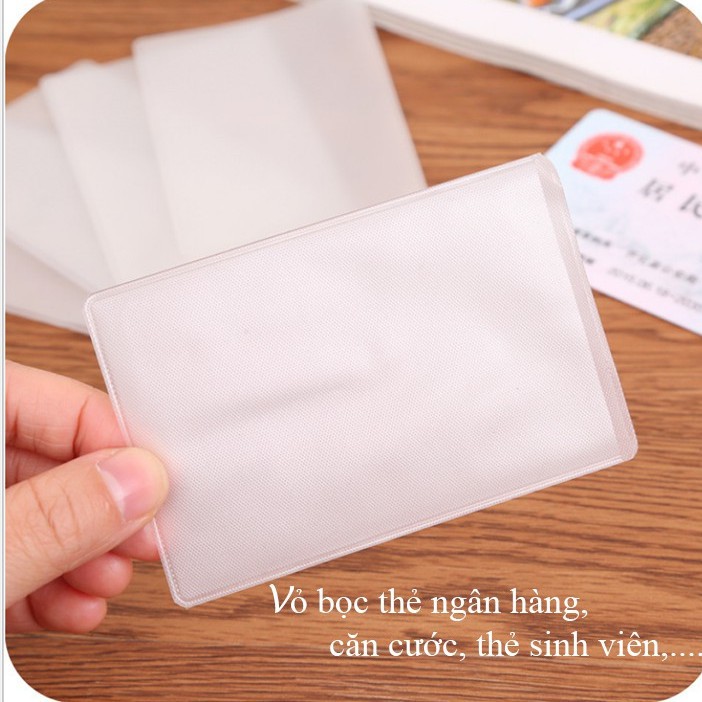 10 Vỏ Bọc bảo vệ thẻ căn cước, thẻ sinh viên, bằng lái xe, thẻ nhân viên