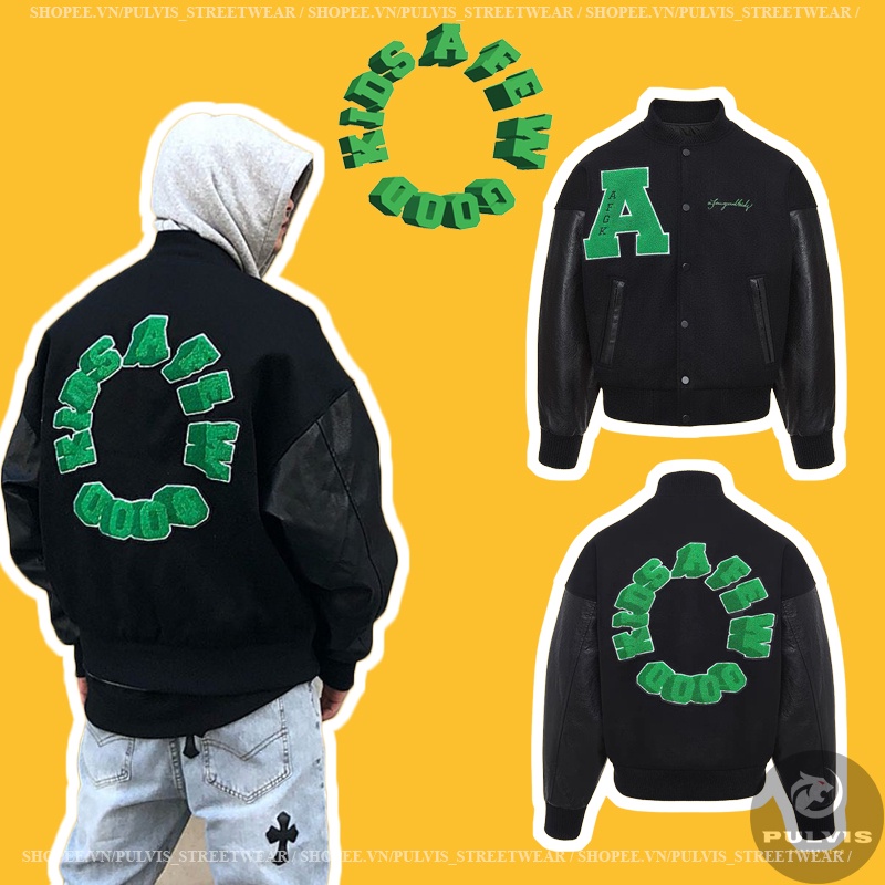 - Áo Khoác Bomber A Few Good Kid 3D Logo Varsity Jacket, Áo Varsity Jacket DONCARE