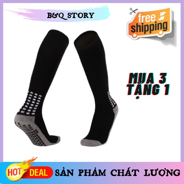 [MUA 3 TẶNG 1] Tất/Vớ dài chống trơn trượt cao cấp, Vớ đá bóng chống trơn trượt dài