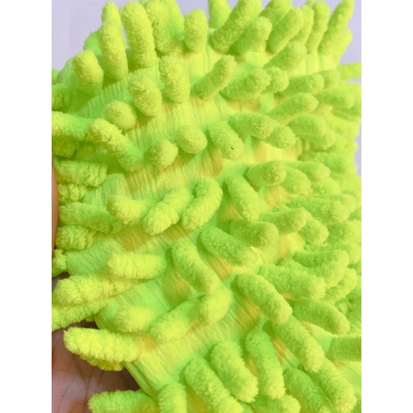 Găng tay rửa xe 3D màu ngẫu nhiên, bao tay rửa xe mịn hàng cao cấp