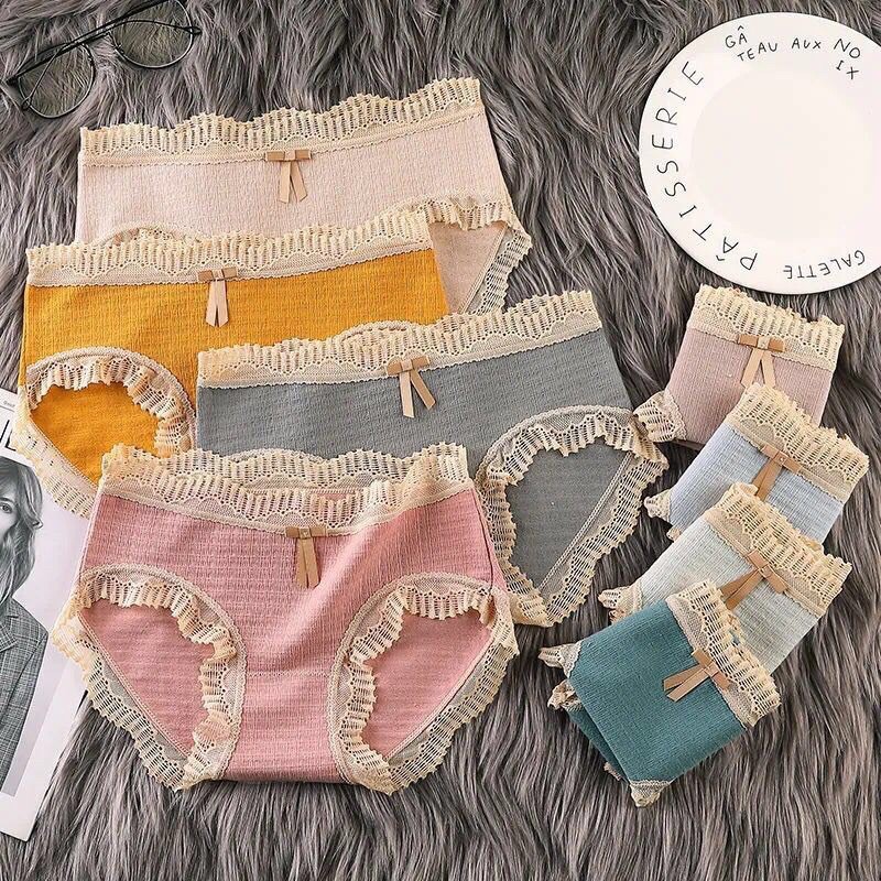 Quần Cotton Phối Ren Cao Cấp 257