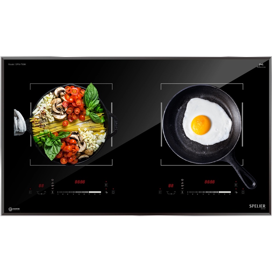Bếp từ đôi Spelier SPM-T89K - NK Malaysia - BH 5 năm - Hàng chính hãng