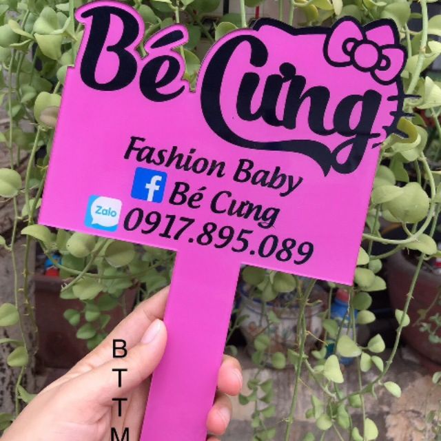 BẢN HIỆU CẦM TAY SHOP THEO YÊU CẦU