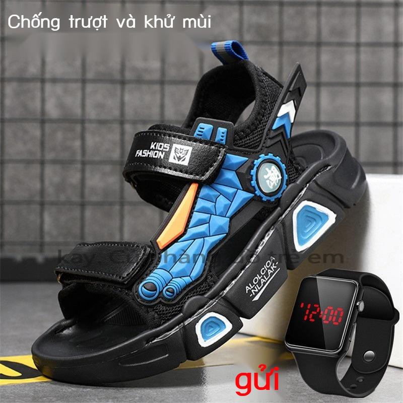 Mùa hè năm 2021 mới của bé trai dép chống trượt đế mềm giày trẻ em đi biển khử mùi trung niên ABC