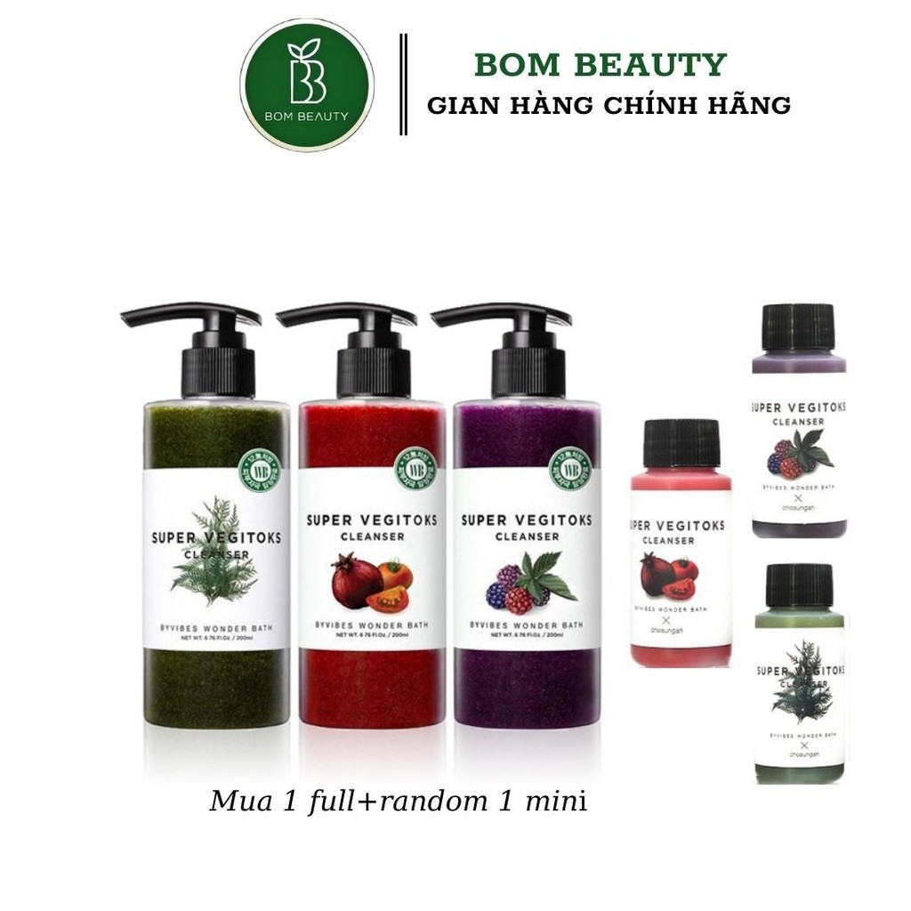 Sữa rửa mặt rau củ quả SUPER VEGITOKs
