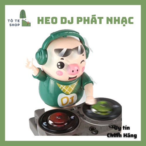 Heo Phát Nhạc - Chú Heo Chơi DJ Năng Động Siêu Dễ Thương Nhảy Theo Nhạc Và Đèn Cho Bé