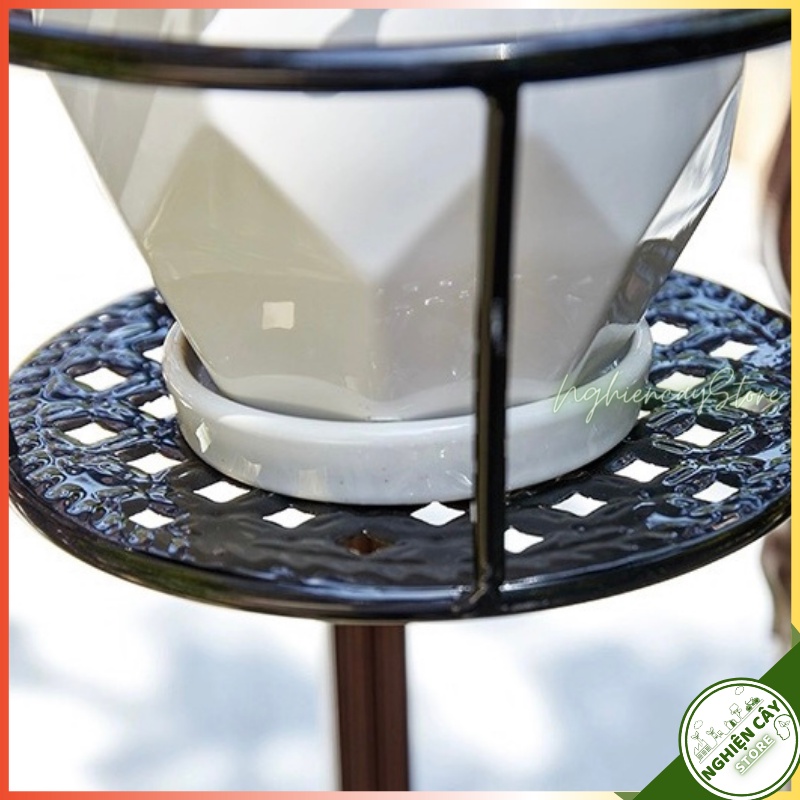 Giỏ hoa treo ban công sơn tĩnh điện chống rỉ