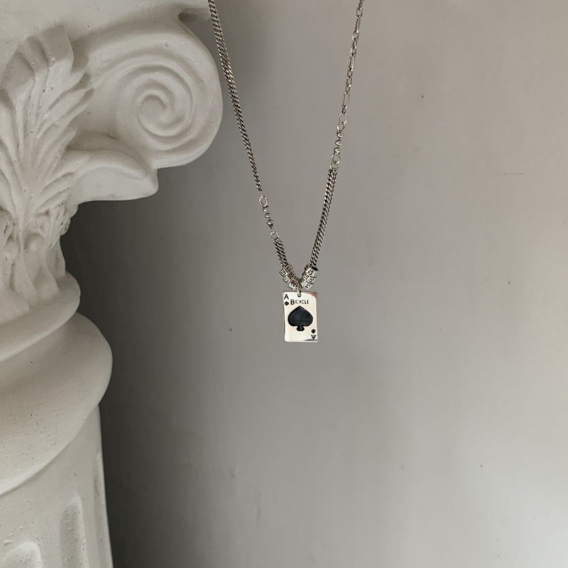 Vòng Cổ Gắn Mặt Hình Thẻ Bài Độc Đáo Phong Cách Retro Hàn Quốc