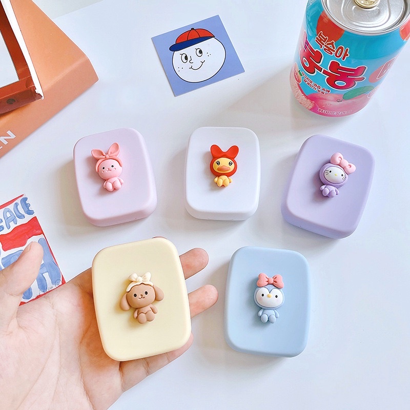Khay gương 3D Thú Mẫu Mới - Case Đựng Lens