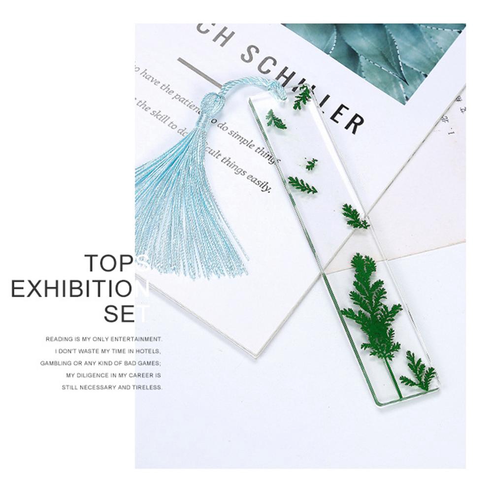 Khuôn Silicone Làm Thẻ Đánh Dấu Sách Trong Suốt